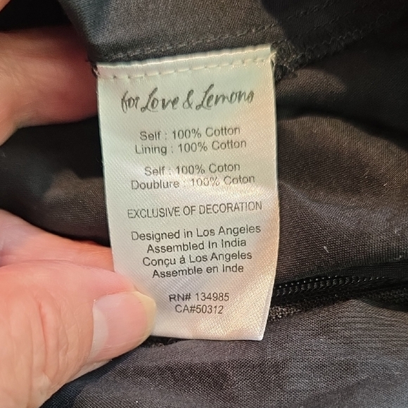 NEW FOR LOVE AND LEMONS NICOLA BLACK EYELET MIDI DRESS SIZE XS - Picture 13 of 13